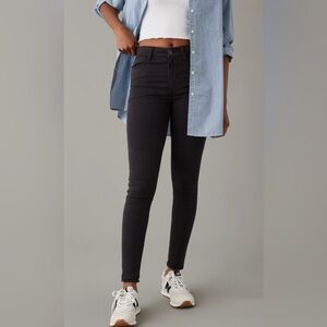 American Eagle Dream Stretch High Rise Jegging 8 Black